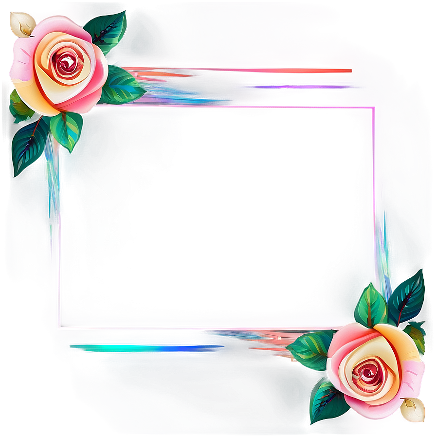 Rose Vector Border Png Yuy PNG Image