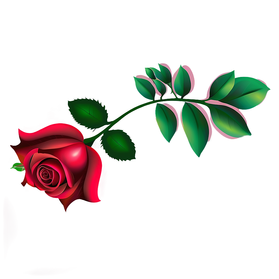 Rose Vector Print Png Dys PNG Image