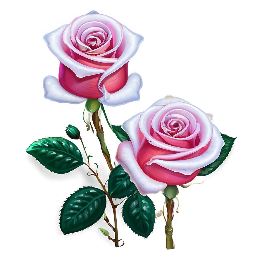 Roses And Dewdrops Png Cne9 PNG Image