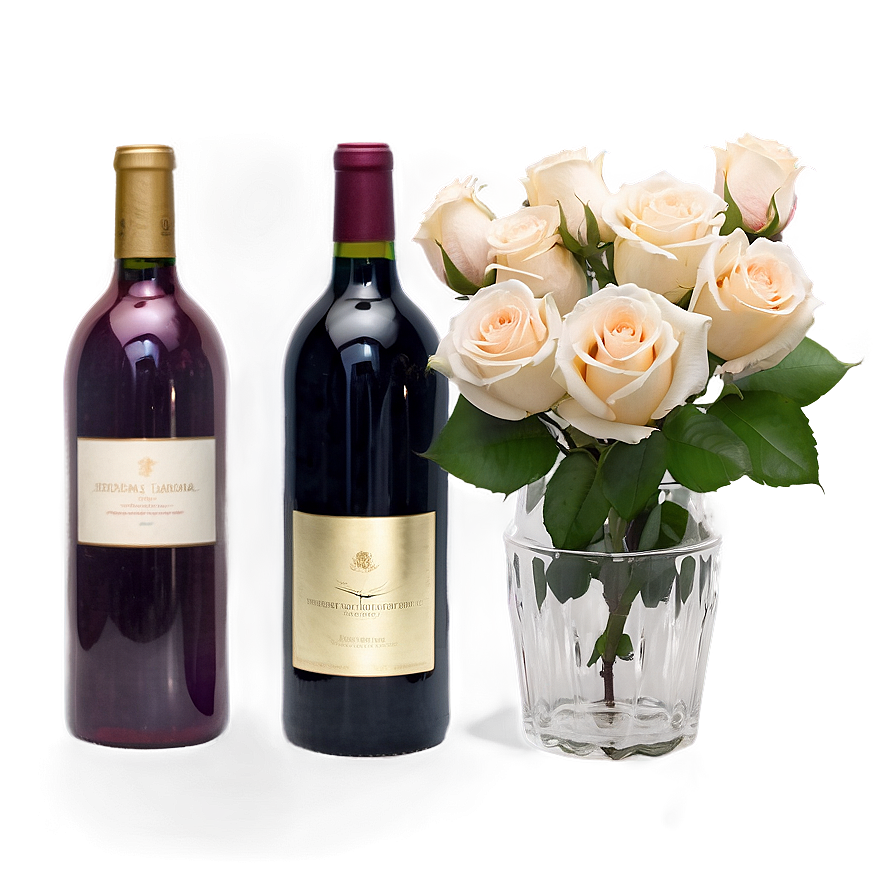 Roses And Wine Png 05042024 PNG Image