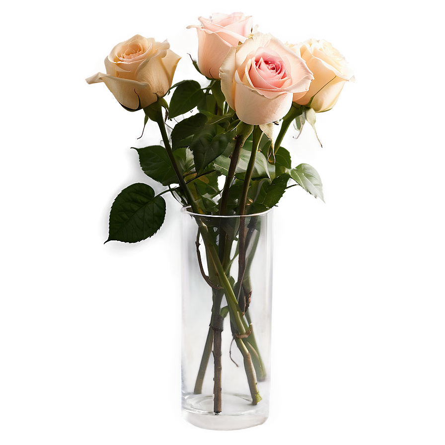 Roses In Glass Vase Png Ueq61 PNG Image