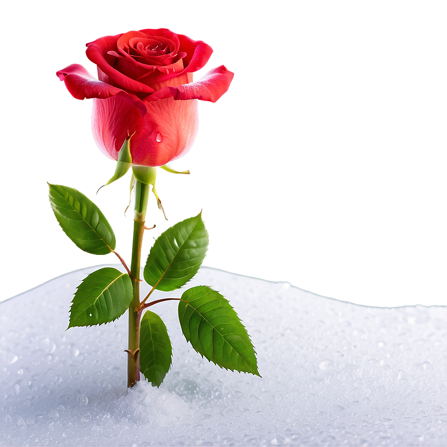 Roses In Snow Png 99 PNG Image