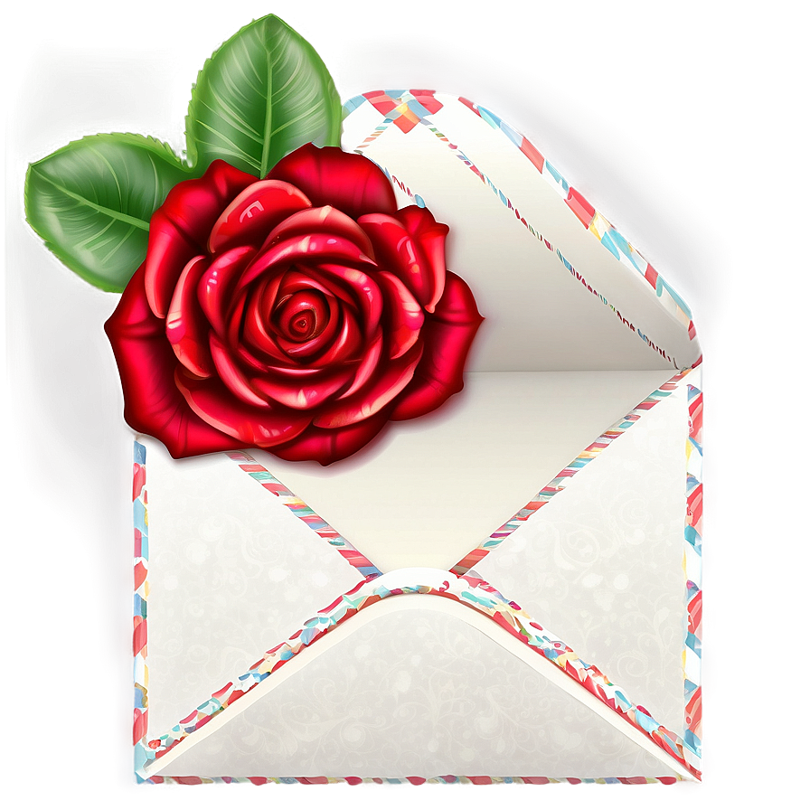 Roses Love Letter Png Qjm PNG Image