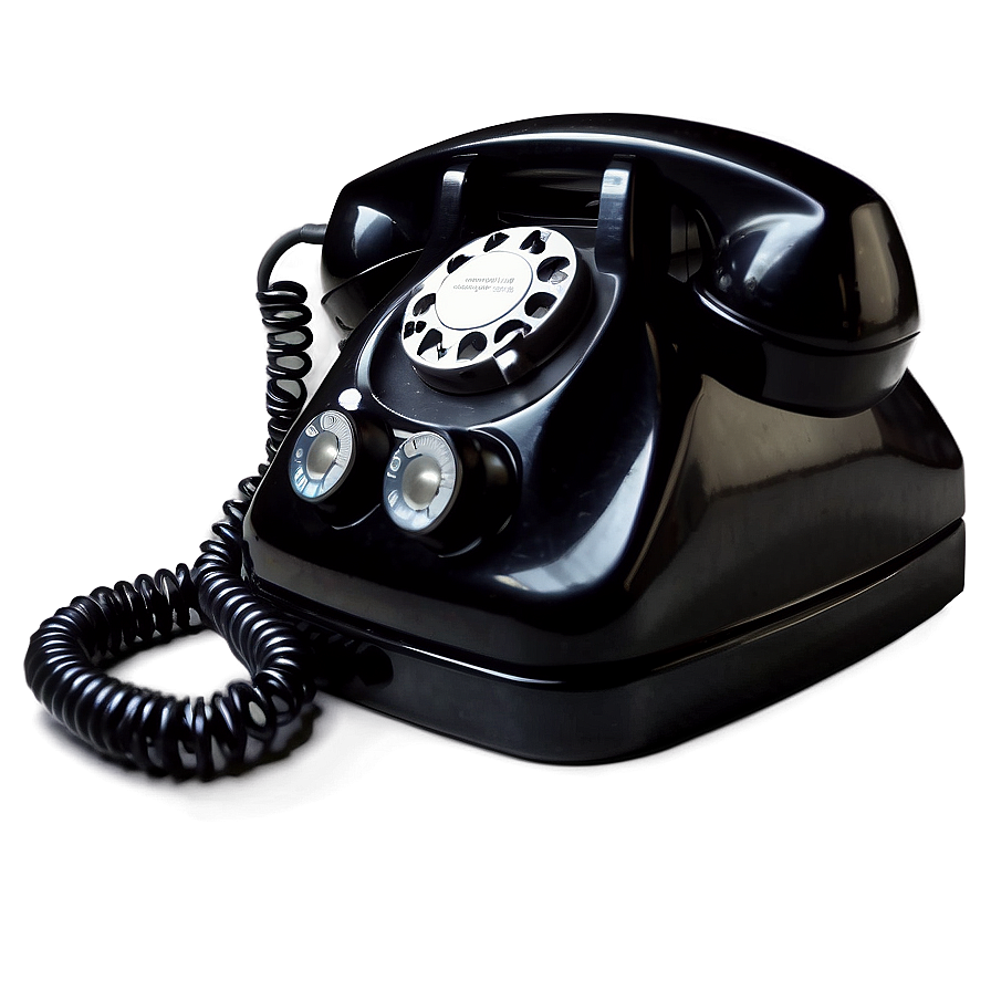 Rotary Phone Isolated On White Png 31 PNG Image