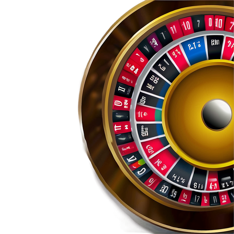 Roulette Wheel Gambling Theme Png 06212024 PNG Image