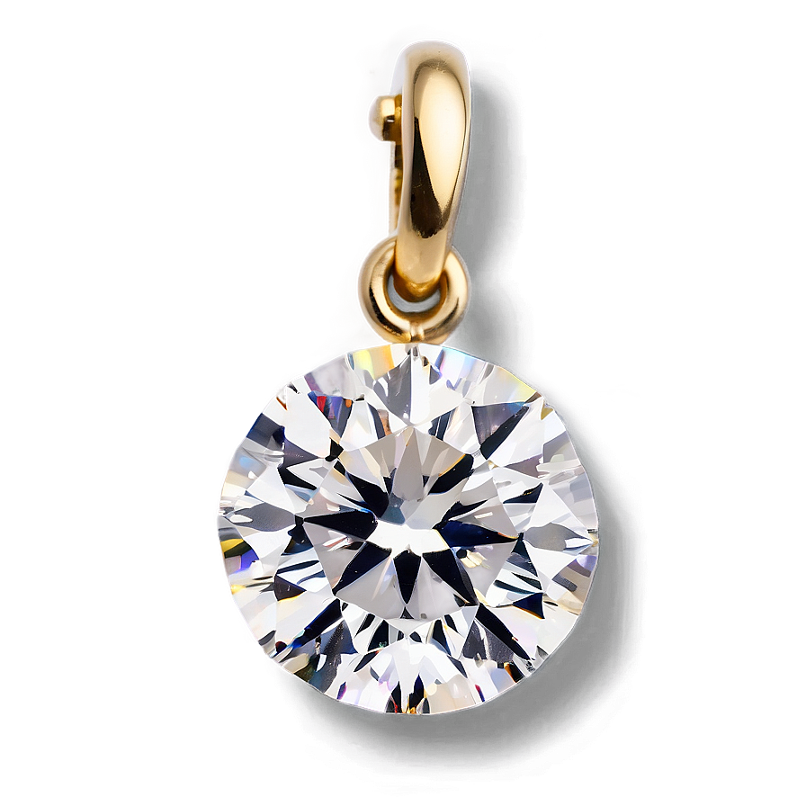 Round Diamond Charm Png 06282024 PNG Image