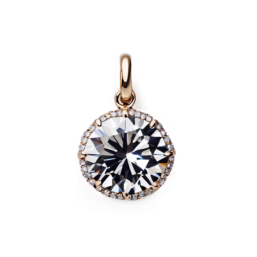 Round Diamond Charm Png 52 PNG Image