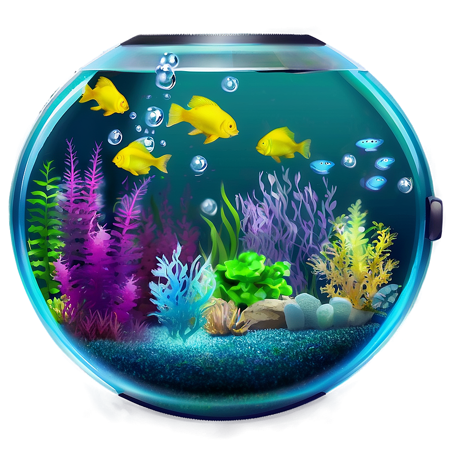 Round Fish Tank Png 75 PNG Image