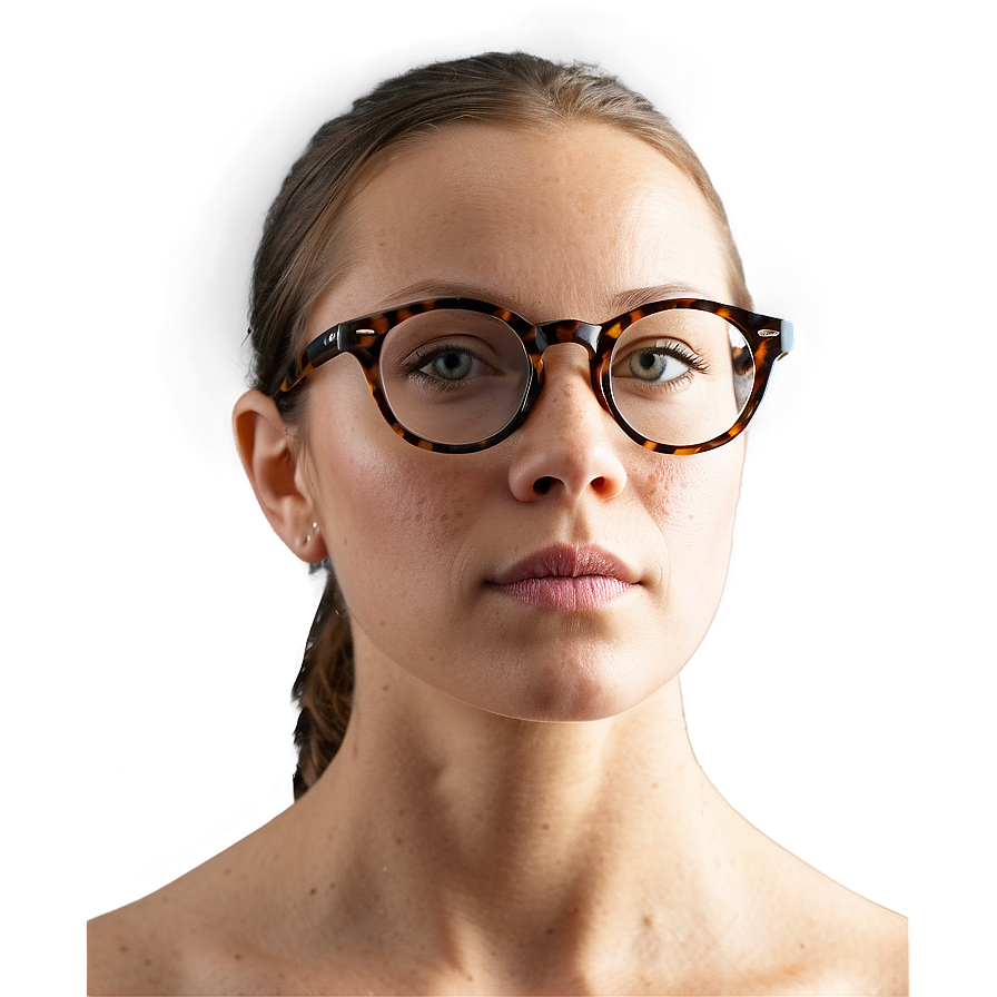 Round Glasses Front View Png 05252024 PNG Image