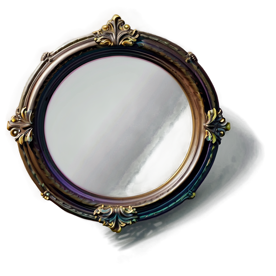 Round Mirror Frame Png 06212024 PNG Image