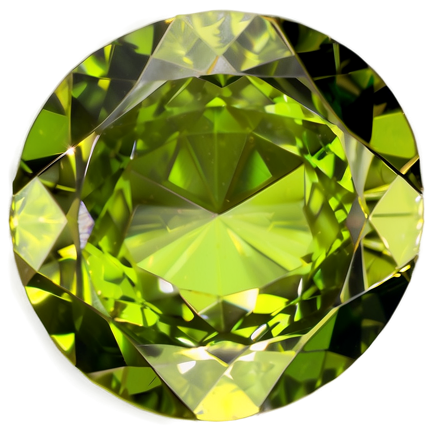 Round Peridot Crystal Png 06242024 PNG Image