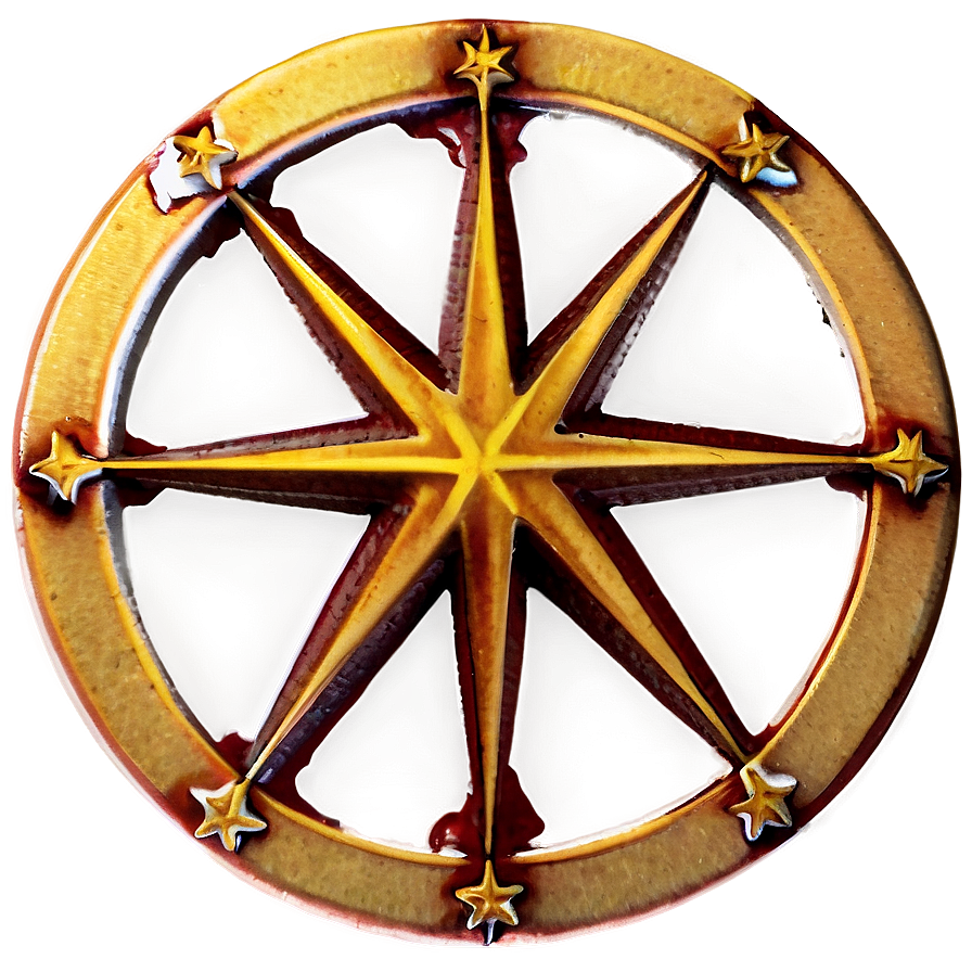 Round Star Sign Png 3 PNG Image