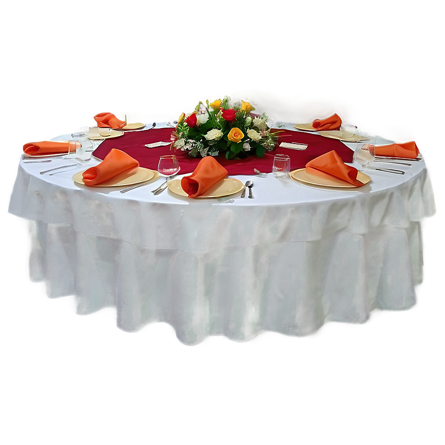 Round Table Banquet Style Png Fjg PNG Image