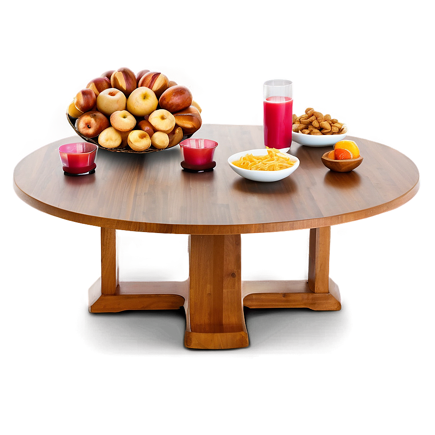 Round Table Brunch Display Png 2 PNG Image