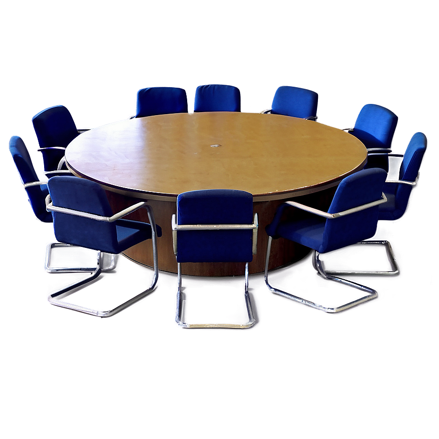 Round Table Office Furniture Png Lqp PNG Image