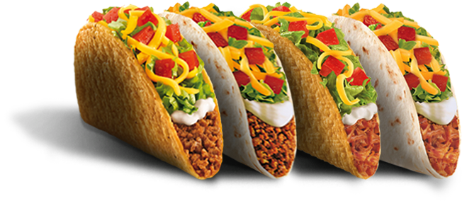 Rowof Fresh Tacos PNG Image