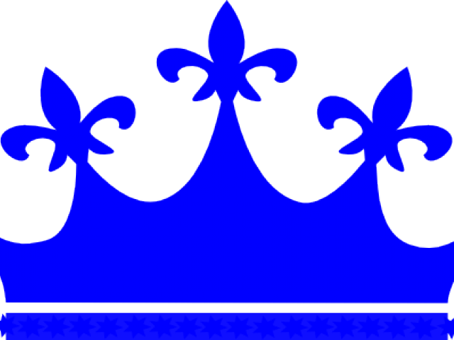 Royal Blue Crown Graphic PNG Image