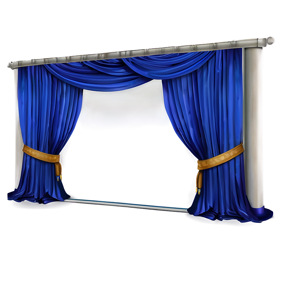 Royal Blue Curtain Png Usp PNG Image