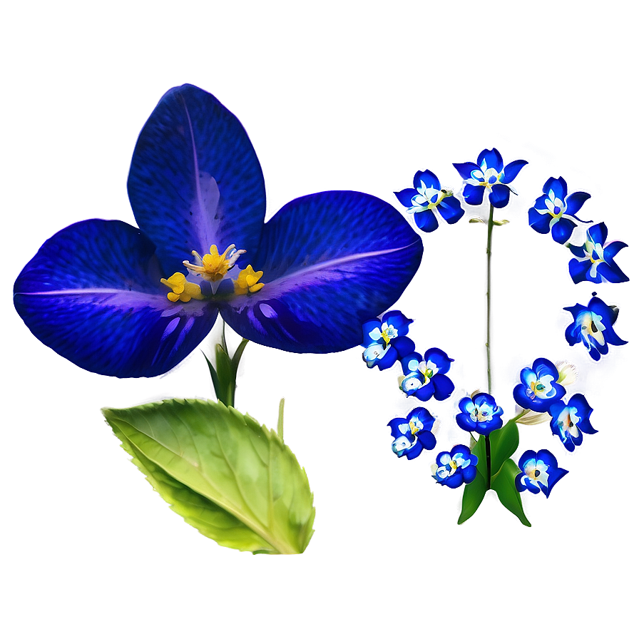 Royal Blue Flower Png 05242024 PNG Image