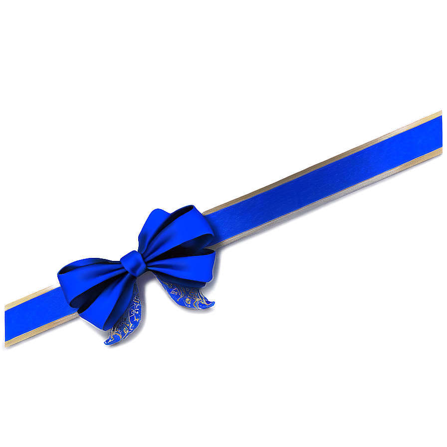 Royal Blue Gift Bow Png Fnv PNG Image