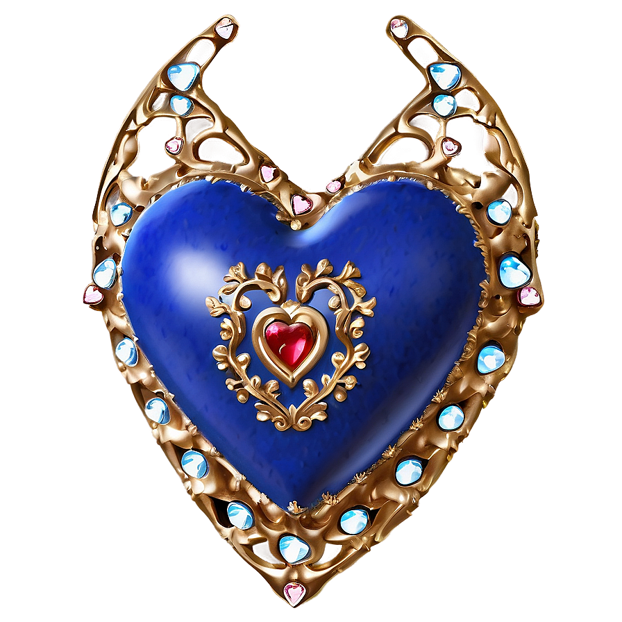 Royal Blue Heart Png Pov PNG Image