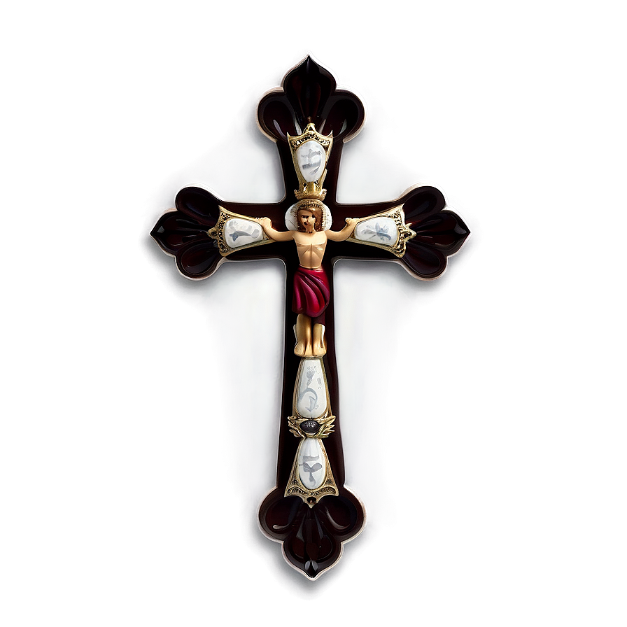 Royal Catholic Cross Feature Png 3 PNG Image