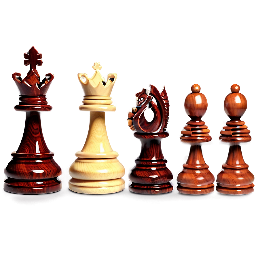 Royal Chess Pieces Elegance Png Rvj21 PNG Image