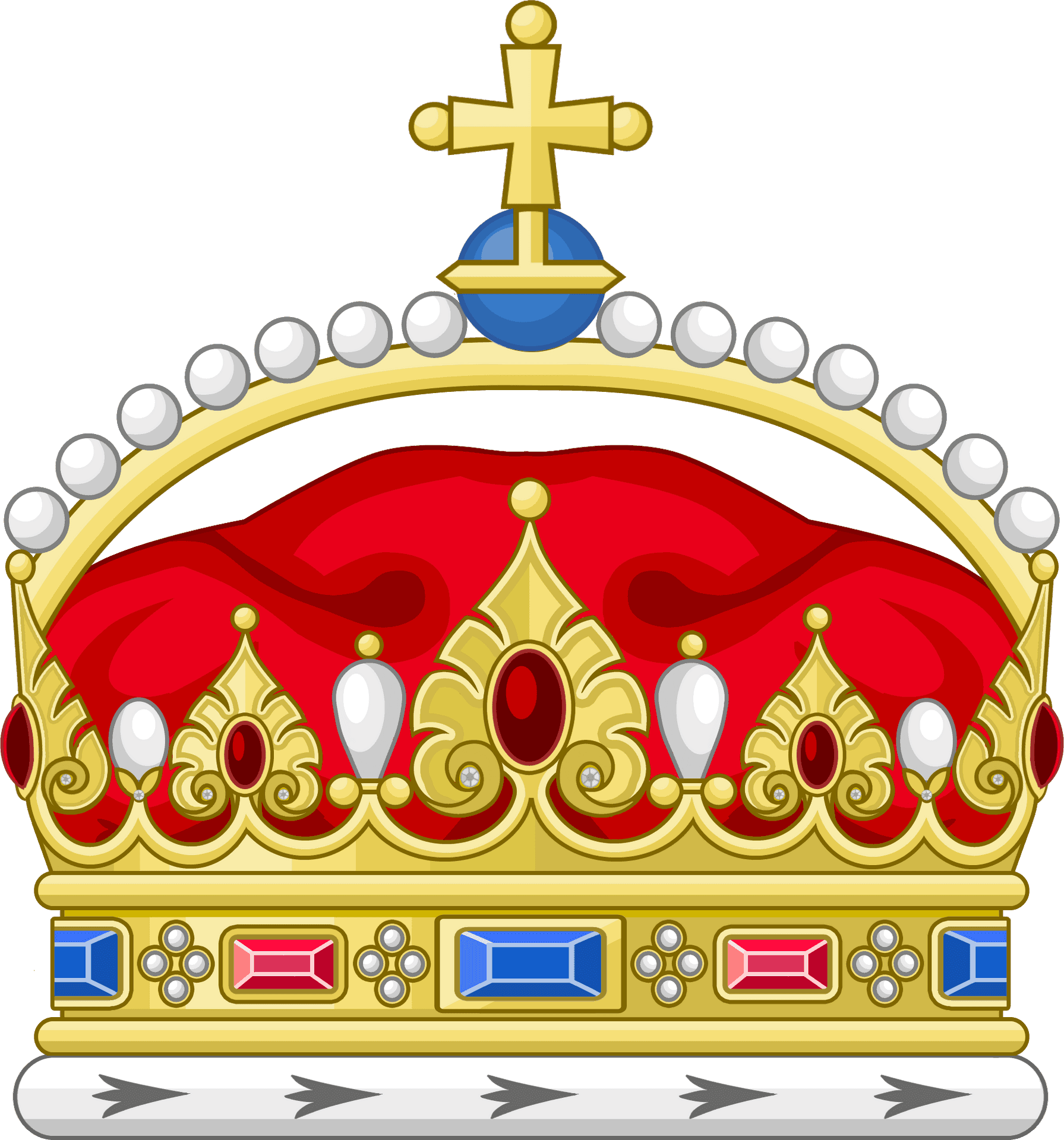 Royal Crown Illustration PNG Image