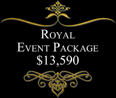 Royal Event Package Advertisement PNG Image