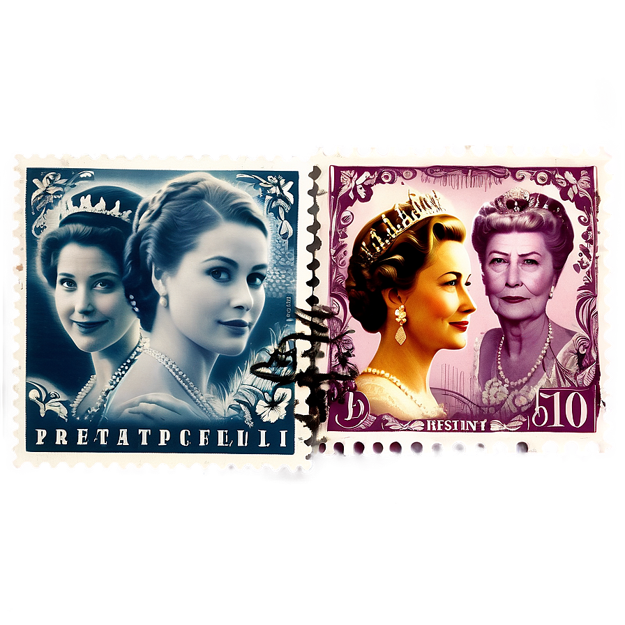 Royal Family Postage Stamp Png 06122024 PNG Image