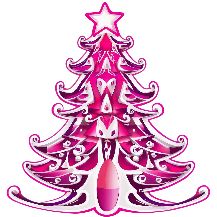 Royal Pink Christmas Tree Png 62 PNG Image