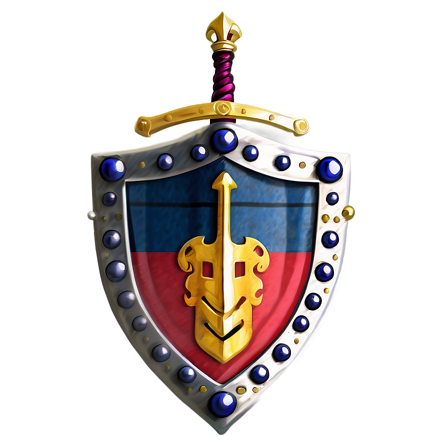 Royal Sword And Shield Emblem Png 06252024 PNG Image