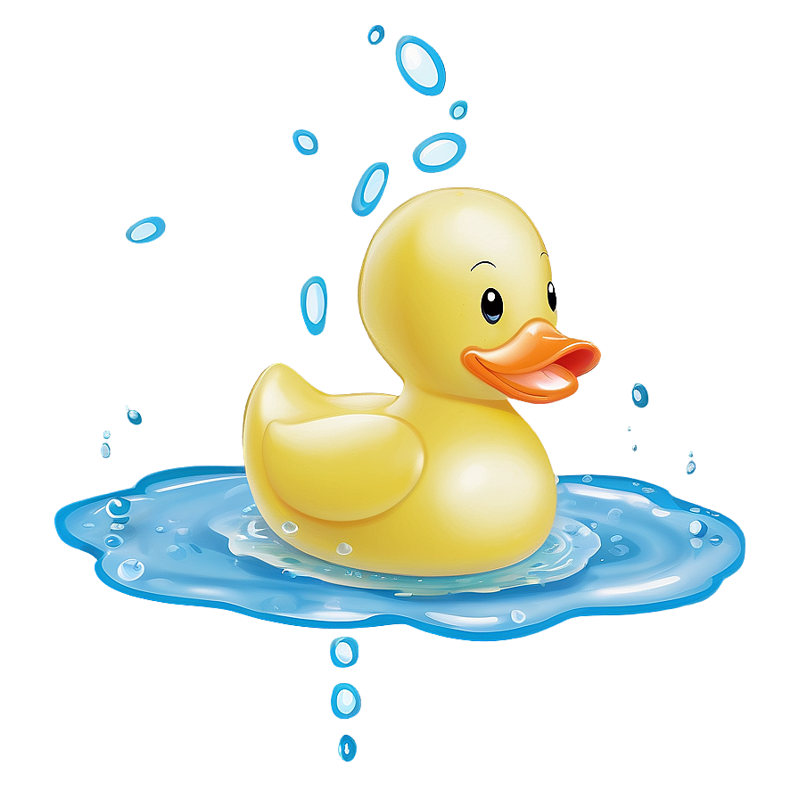 Rubber Duck Bath Time Png 05252024 PNG Image