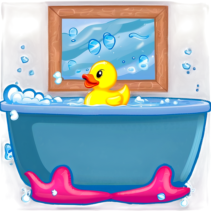 Rubber Duck In Bath Png 05032024 PNG Image