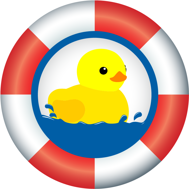 Rubber Duck Lifebuoy Graphic PNG Image