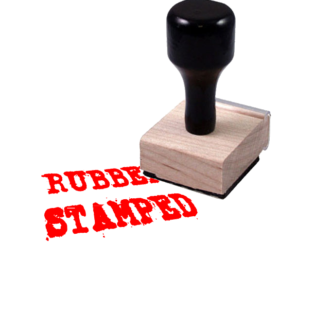 Rubber Stamp Red Ink Imprint PNG Image