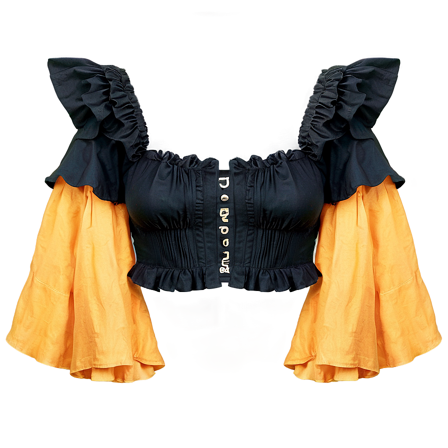 Ruffled Crop Top Png Rit89 PNG Image