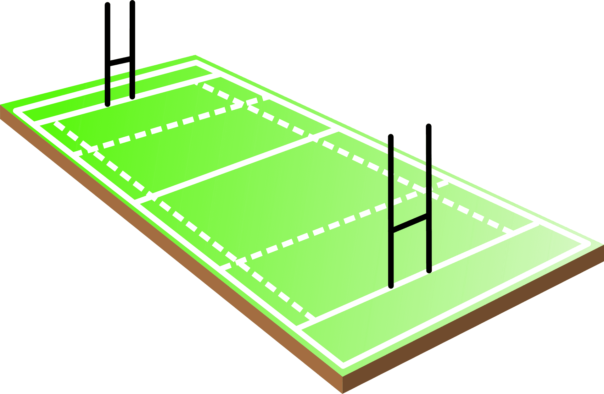 Rugby Field Illustration PNG Image