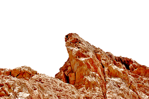 Rugged Red Rock Formation PNG Image