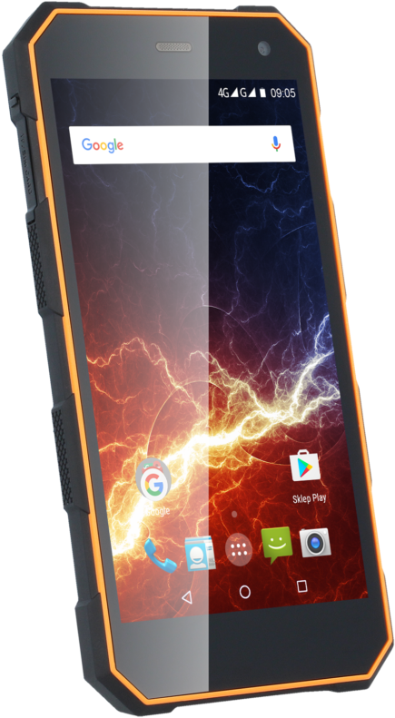 Rugged Smartphone Energy Background PNG Image