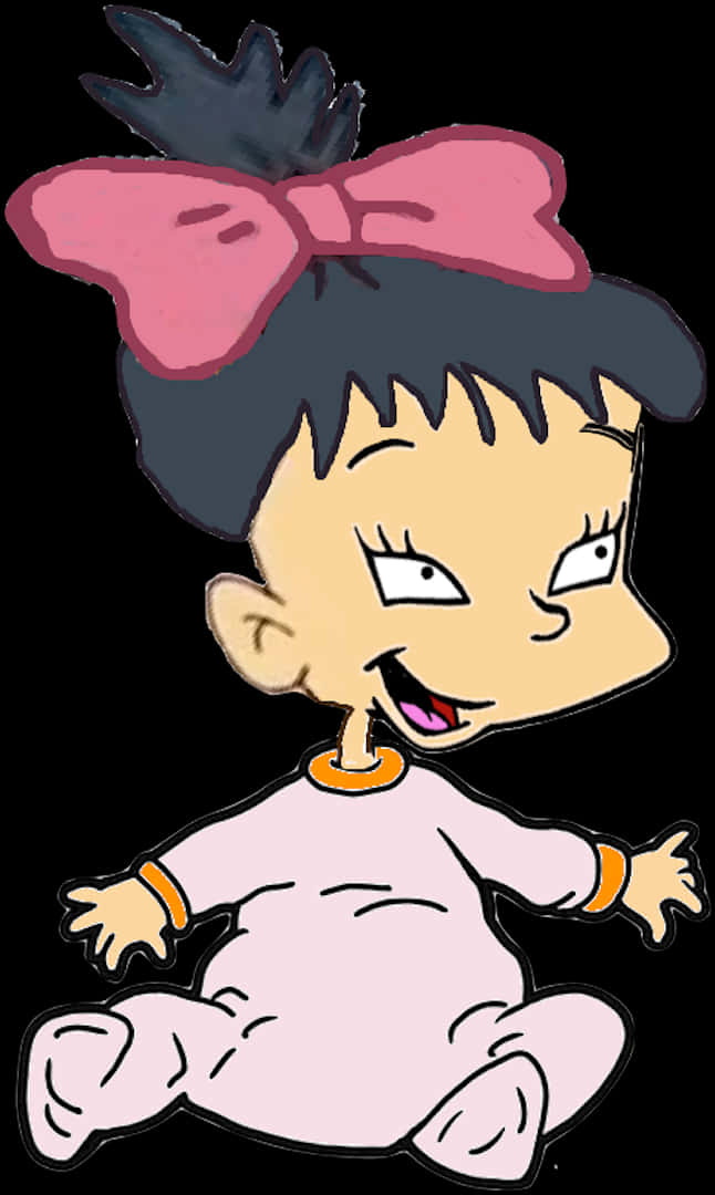 Rugrats Character Sitting Pose PNG Image