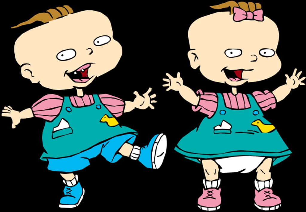 Rugrats Twins Philand Lil PNG Image