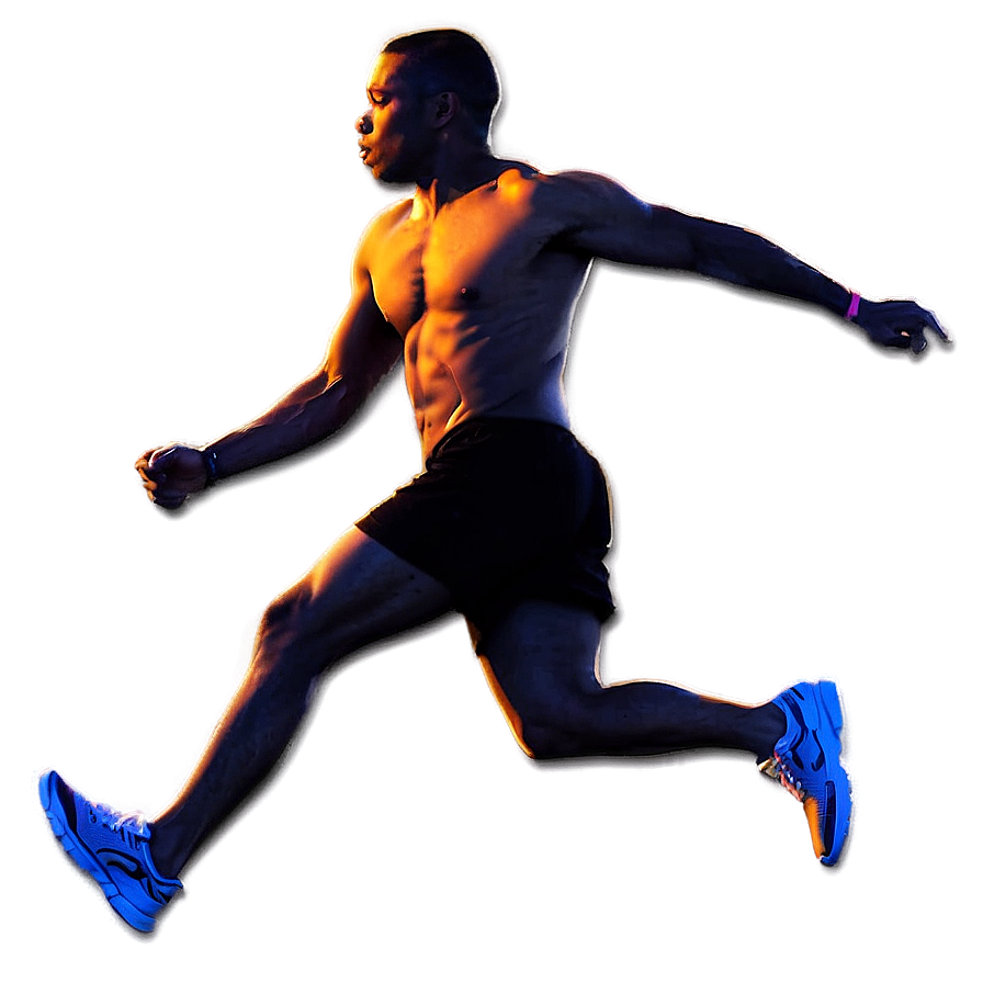 Runner At Sunrise Horizon Png Tac PNG Image