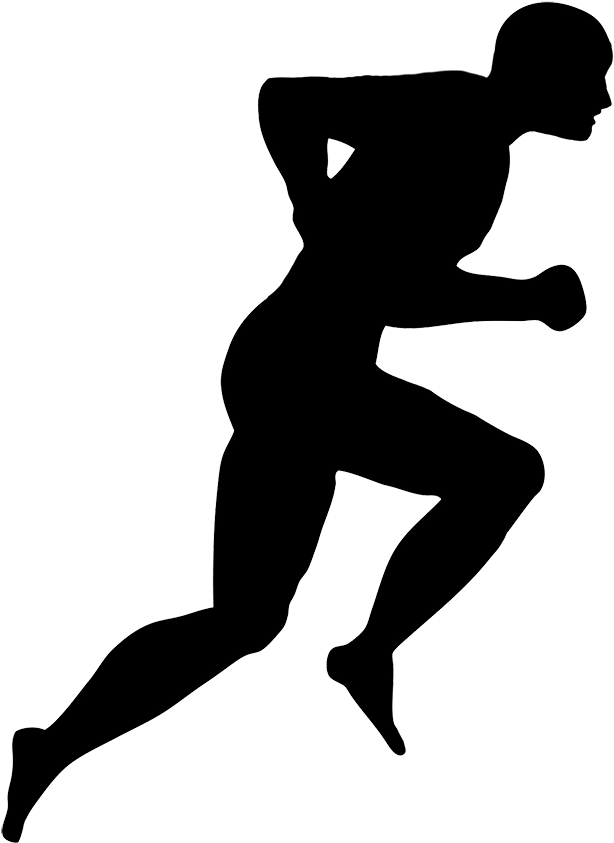 Running Man Silhouette.png PNG Image