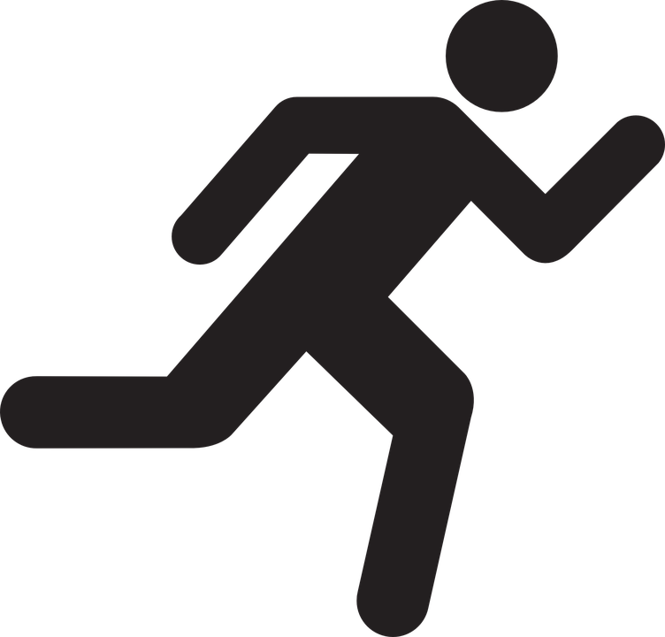 Running Pictogram Icon PNG Image