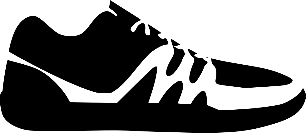 Running Shoe Silhouette PNG Image