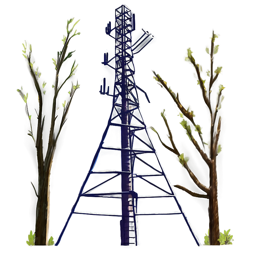 Rural Cell Tower Png 06212024 PNG Image