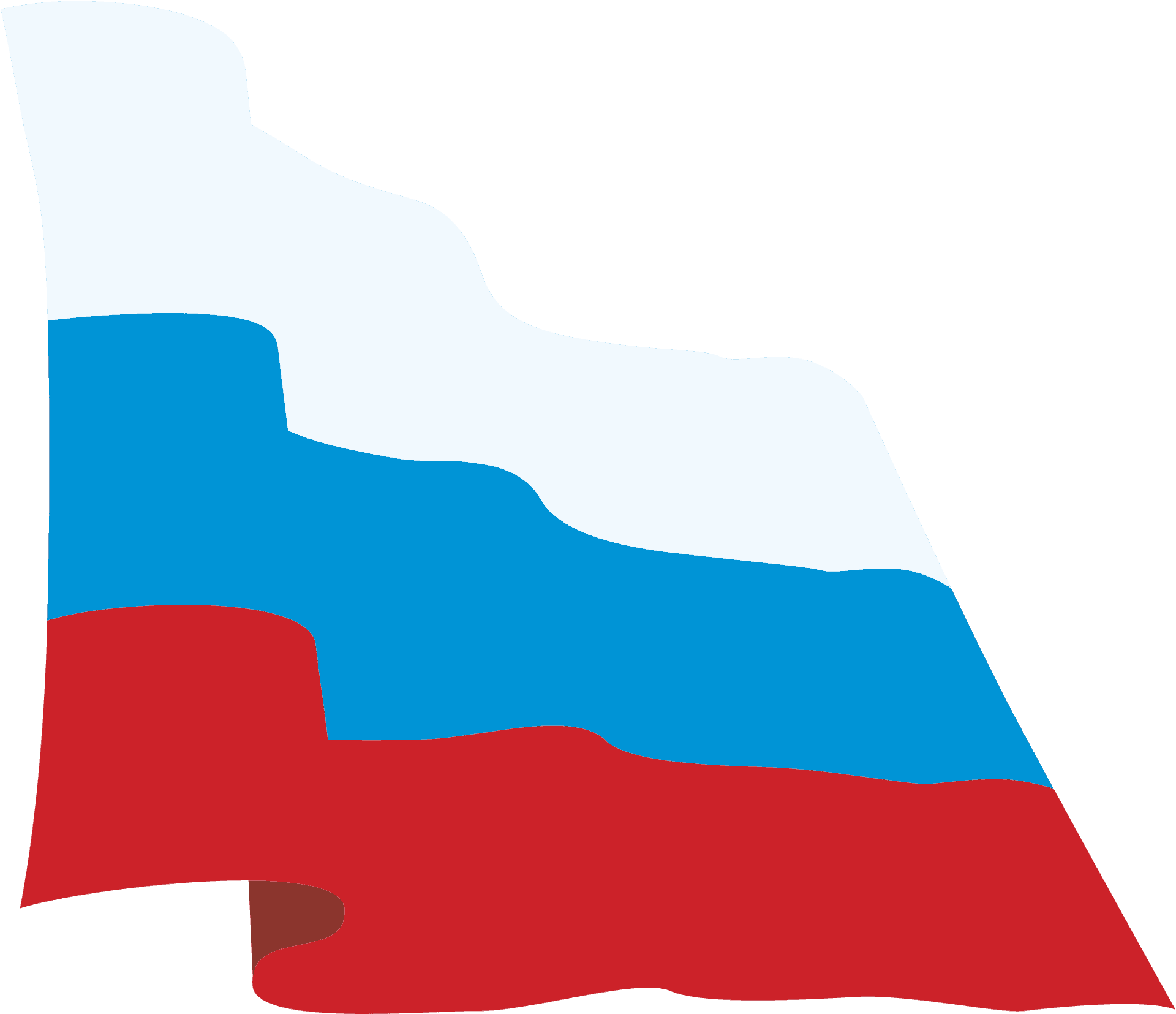 Russian Flag Waving PNG Image