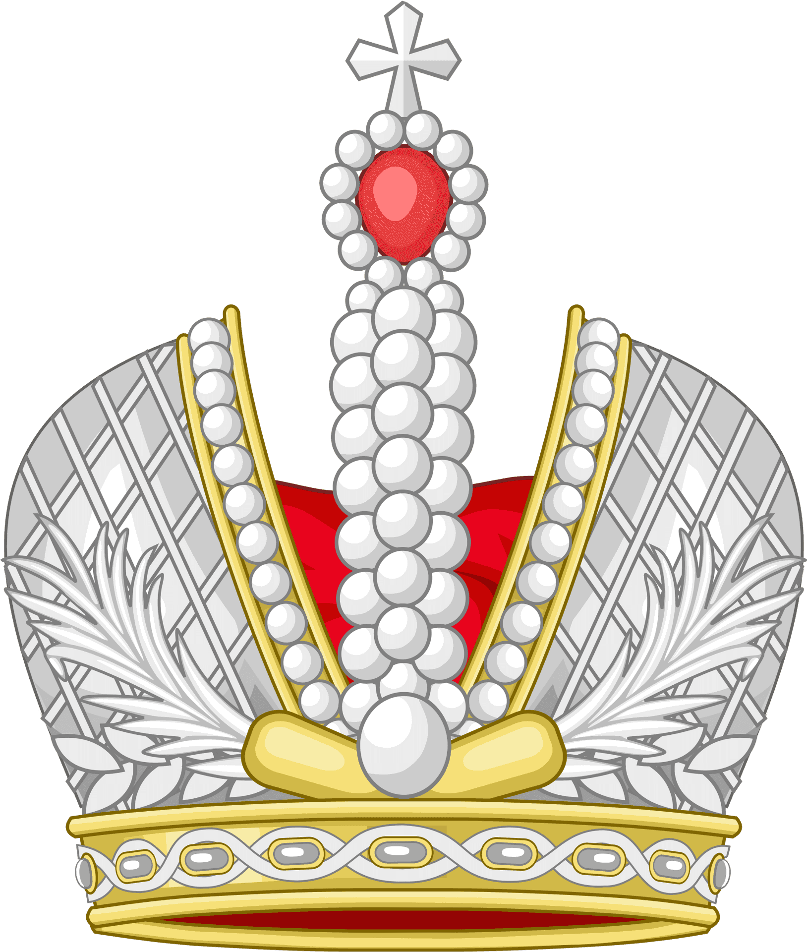 Russian Imperial Crown Graphic PNG Image