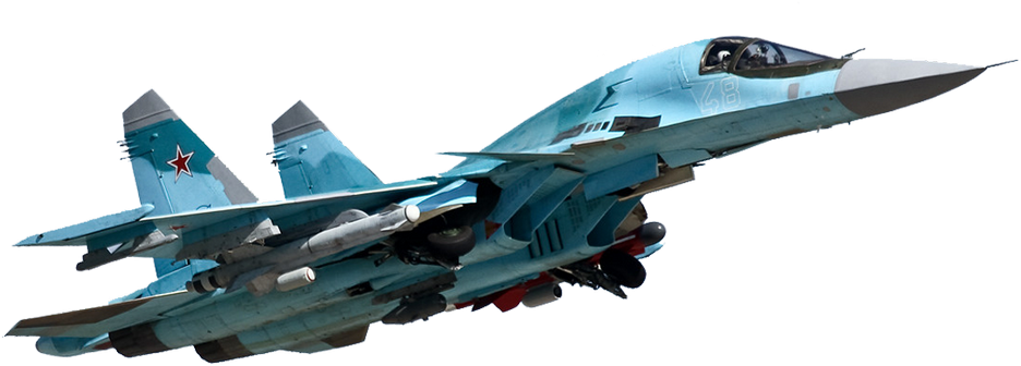 Russian Jet Fighter In Flight PNG Image